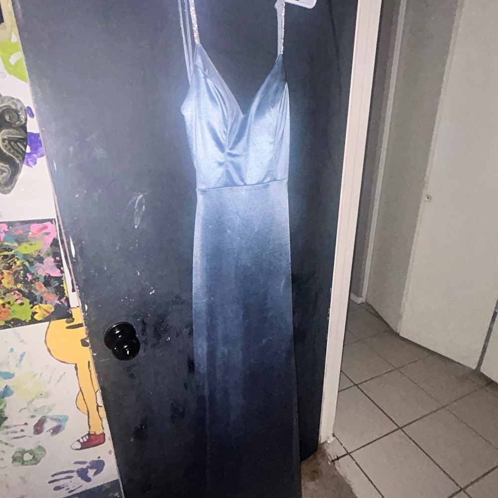 Windsor Shimmering Blue Prom Dress